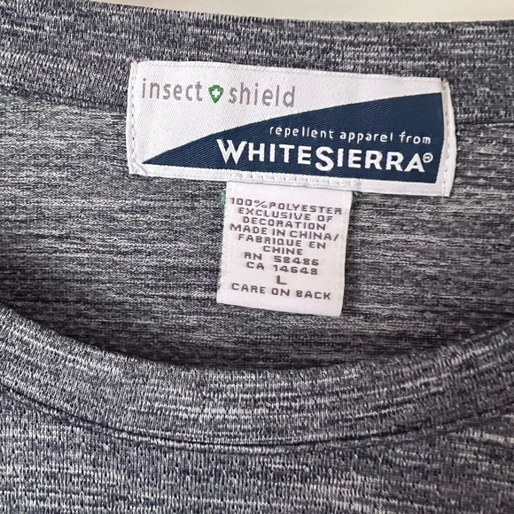 White Sierra Heather Gray Long Sleeve Shirt - Picture 2 of 3